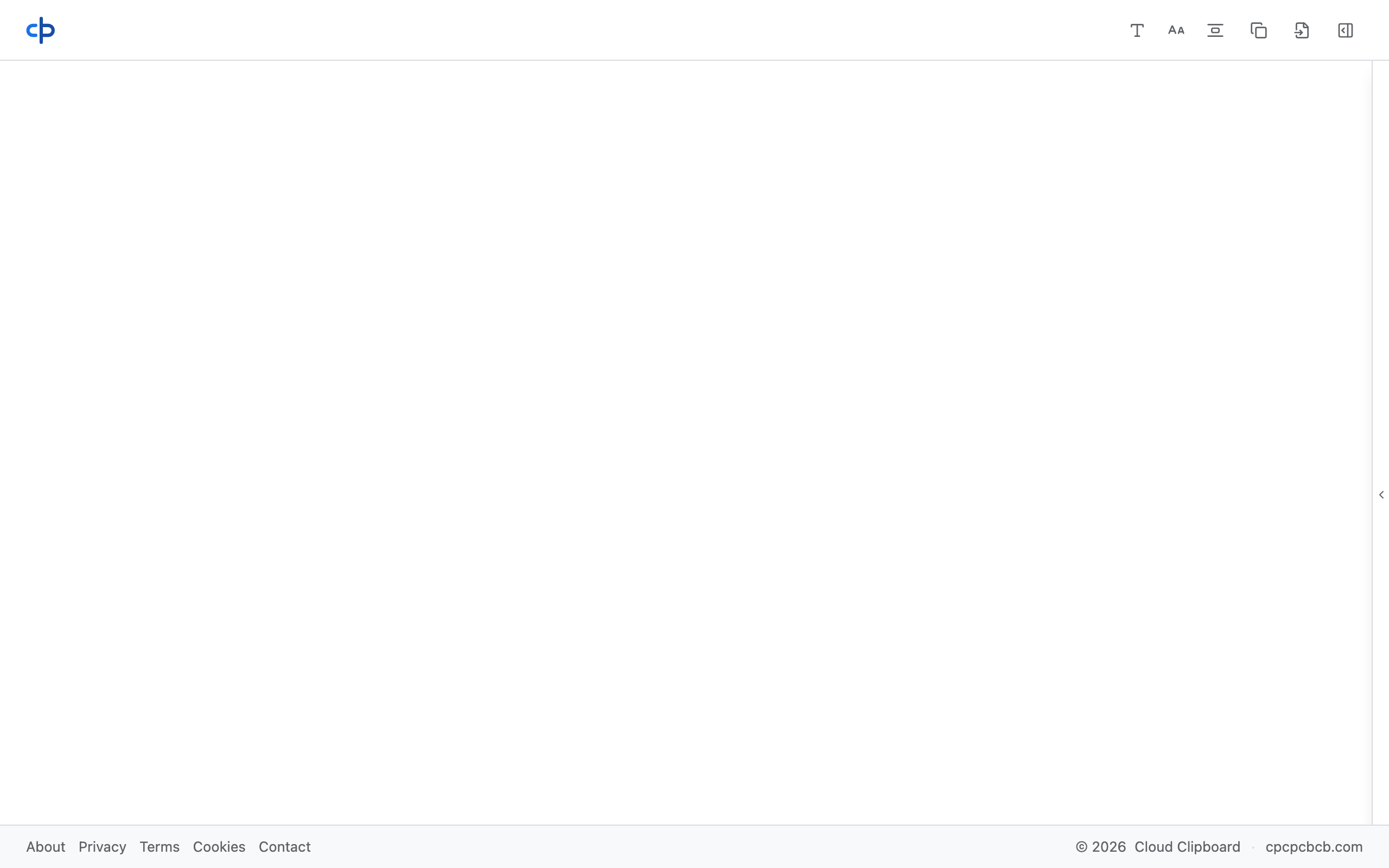 Empty editor after opening cpcpcbcb.com